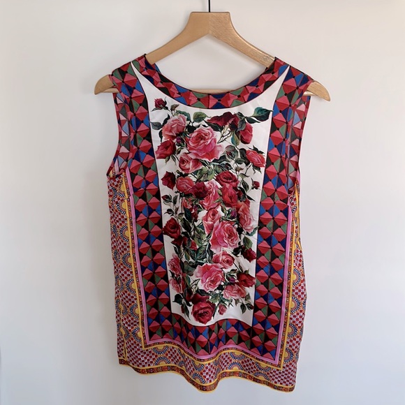 NWT DOLCE & GABBANA silk top - Picture 1 of 3
